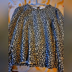 Leopard print top